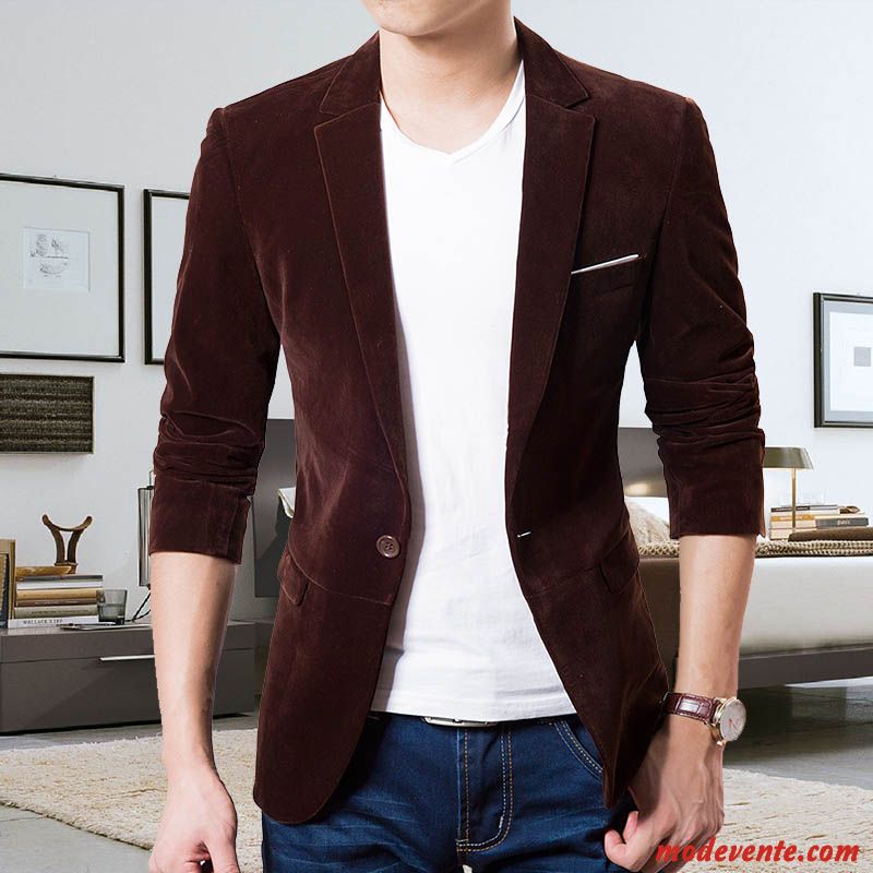 Blazer Homme Robe Décontractée De Travail Tendance L'automne Beau Bleu Or