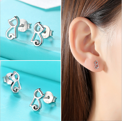 Boucles D'oreilles Femme Atmosphère Personnalité Perle Tempérament Pure All-match Argent