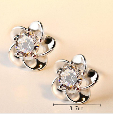 Boucles D'oreilles Femme Atmosphère Personnalité Perle Tempérament Pure All-match Argent