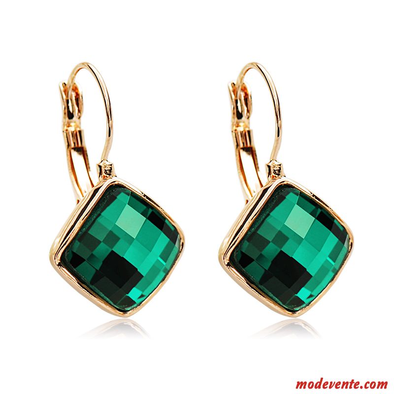 Boucles D'oreilles Femme Europe Mode Gros Tempérament All-match Rétro Violet