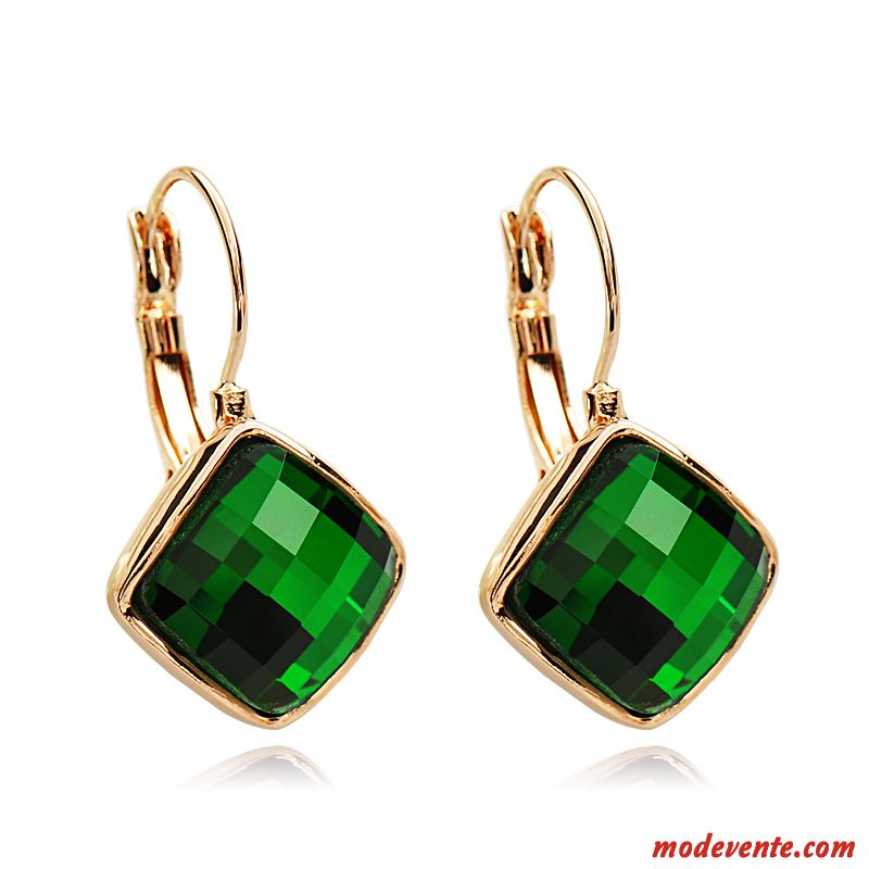 Boucles D'oreilles Femme Europe Mode Gros Tempérament All-match Rétro Violet