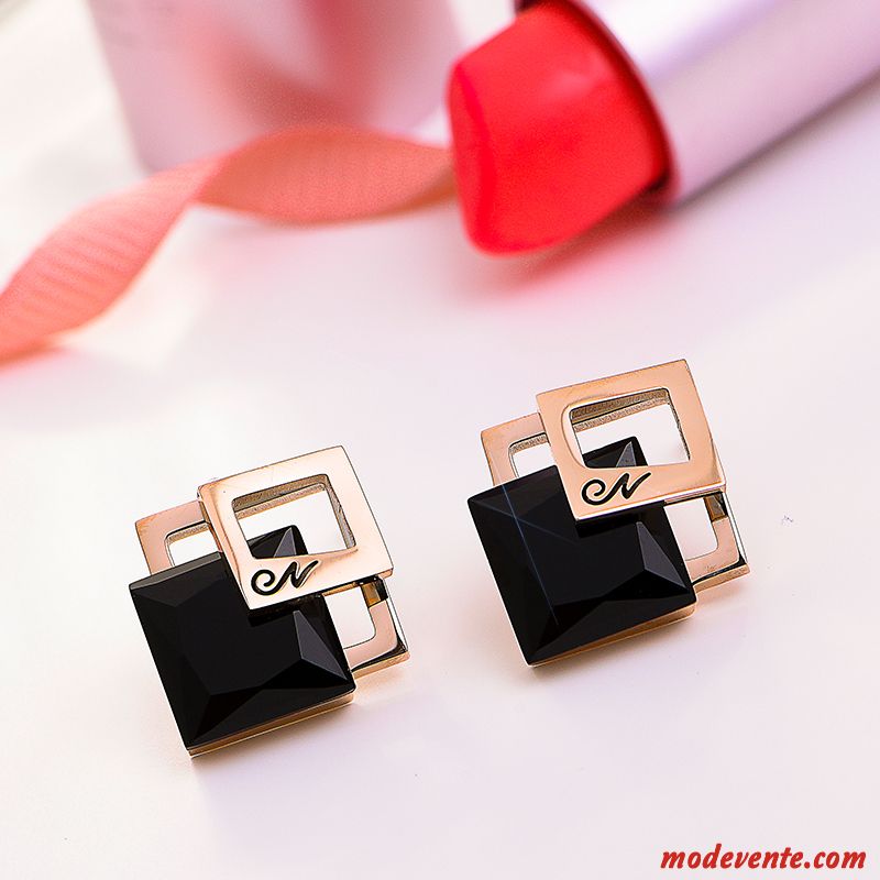 Boucles D'oreilles Femme Lettre Amour All-match Simple Tempérament Or