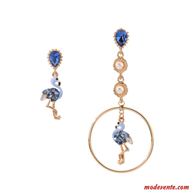 Boucles D'oreilles Femme Petit Longue Section Mode Personnalité Réseau Vacances Rouge Or