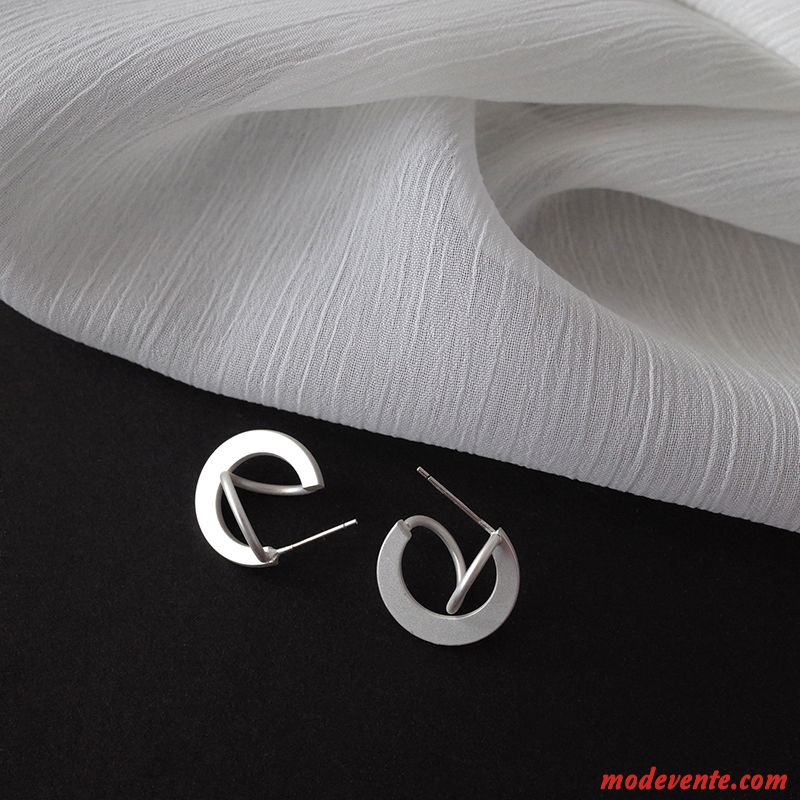 Boucles D'oreilles Femme Petit Rétro Or Argent