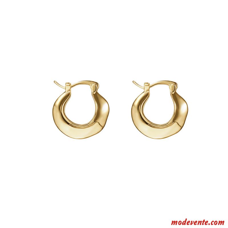 Boucles D'oreilles Femme Réseau Accessoires Irrégulier Personnalité Tendance Rouge Or