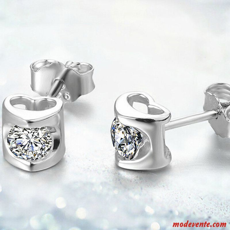 Boucles D'oreilles Femme Simple Aile Accessoires Mode Doux Bien Argent