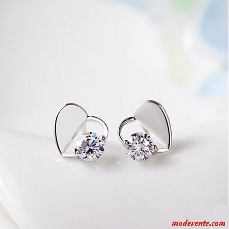 Boucles D'oreilles Femme Simple Aile Accessoires Mode Doux Bien Argent