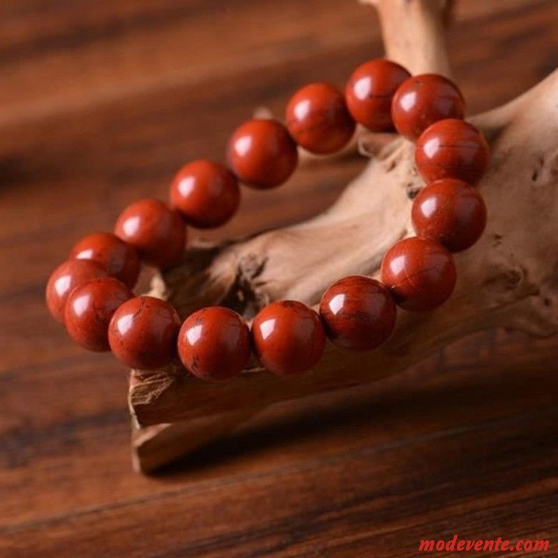 Bracelet Homme Bambou Modèles Féminins Rouge