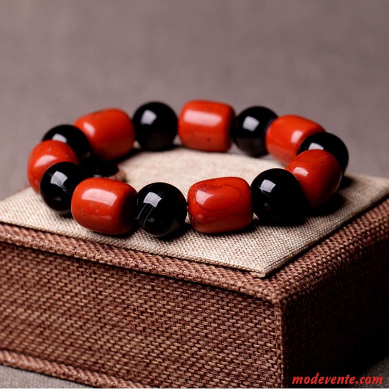 Bracelet Homme Bambou Modèles Féminins Rouge