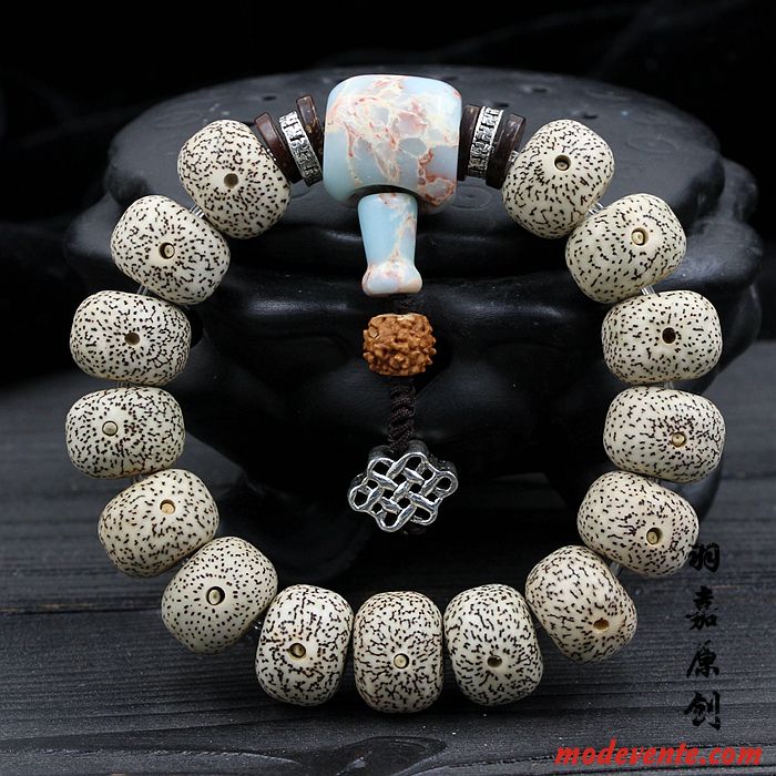 Bracelet Homme Fleur Gros Modèles Féminins Gris