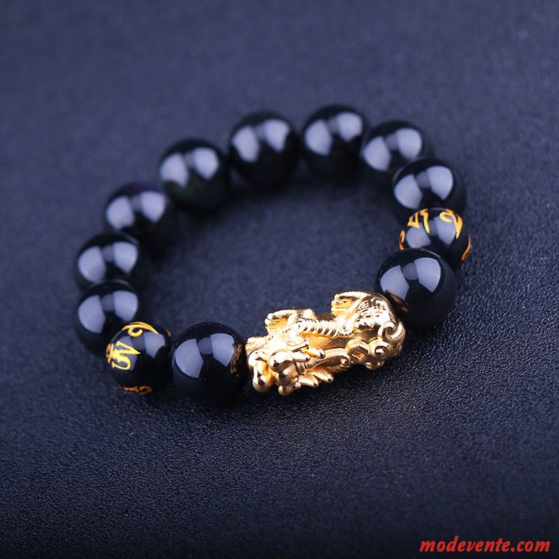 Bracelet Homme Gros Naturel Noir