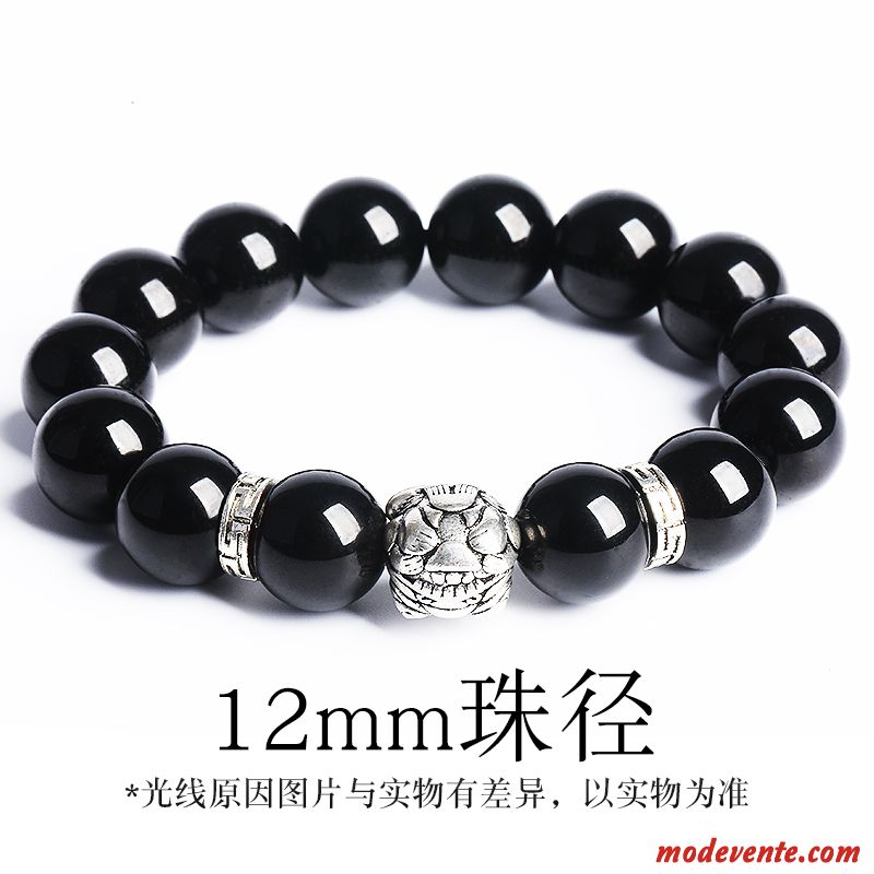 Bracelets Femme Cristal Accessoires Homme Amoureux Modèles Féminins Pure Noir Or