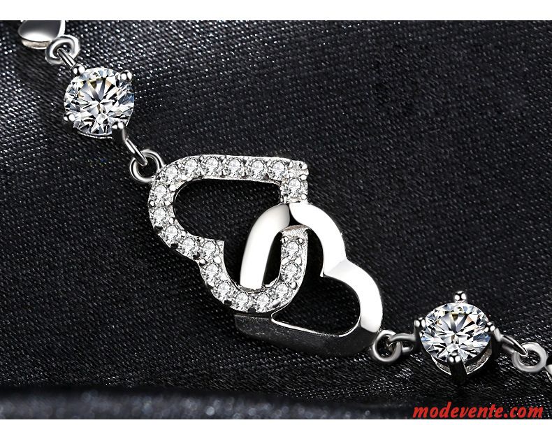 Bracelets Femme Mode Pure All-match Doux Cadeau D'anniversaire Accessoires Argent