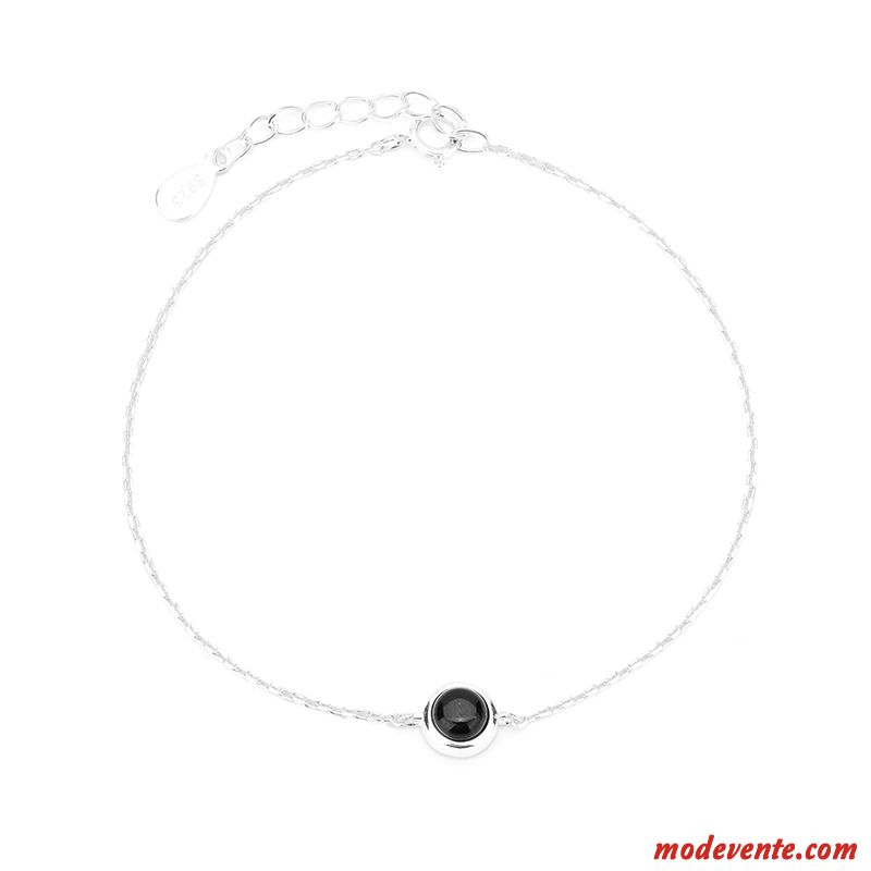 Bracelets Femme Simple Personnalité Frais Populaire Pure Étudiant Argent