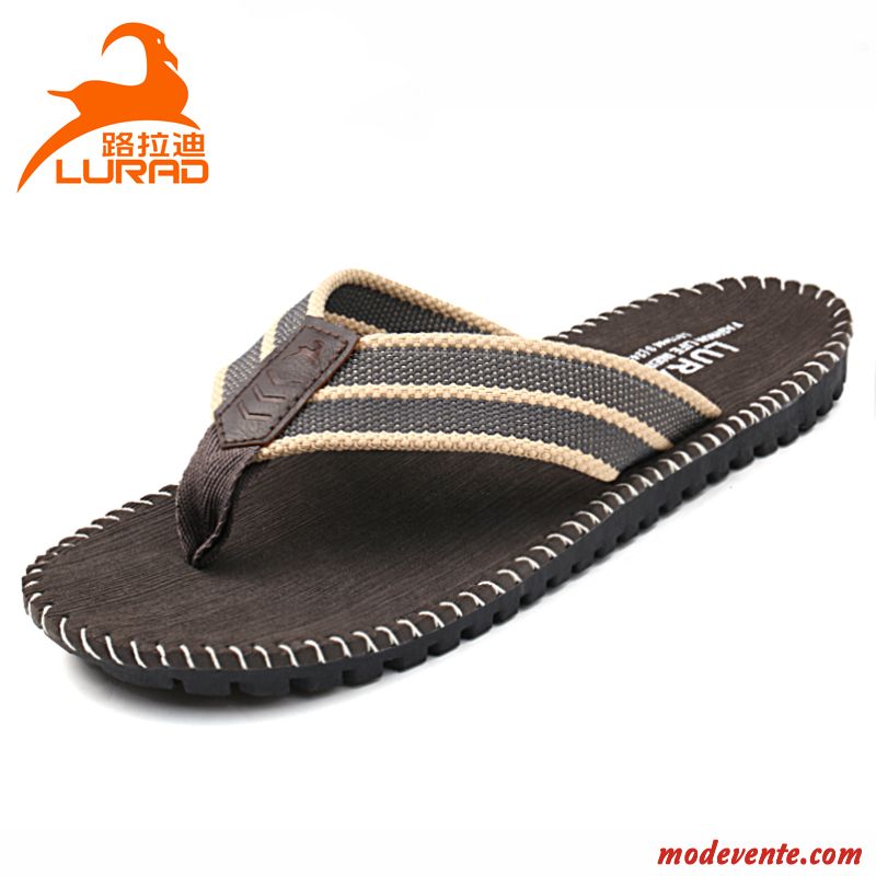 Britanique Homme Plage Sandales Respirant Tendance Mauve Tongs Soldes
