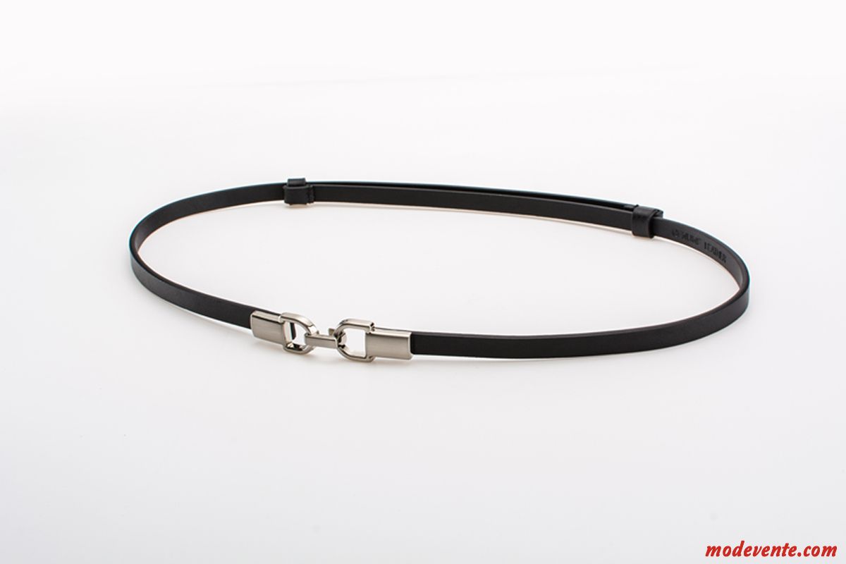 Ceinture Femme Cuir Véritable All-match Bien Décoration Le Nouveau Tendance Blanc Noir