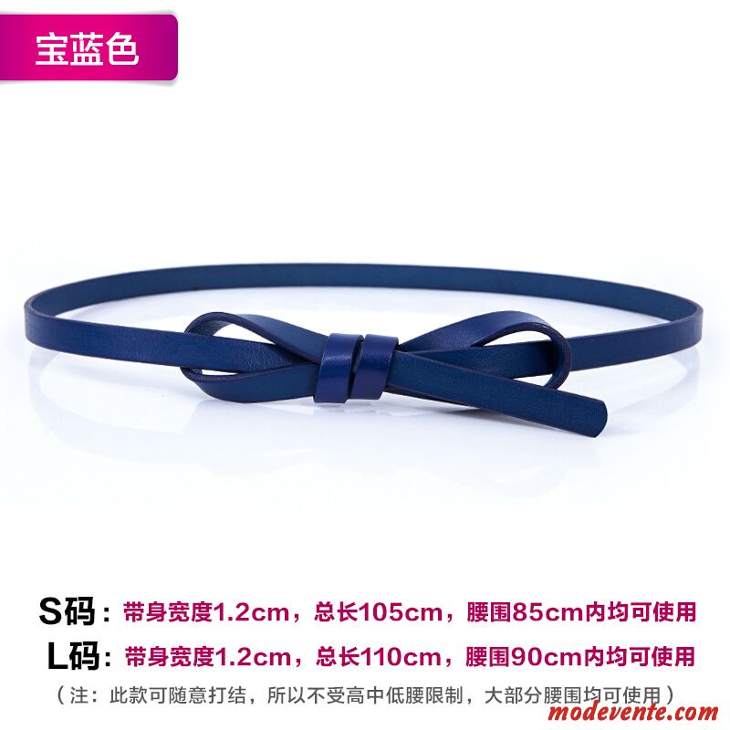 Ceinture Femme Cuir Véritable Décoration Couche De Tête Chandail Cuir De Vache All-match Brun