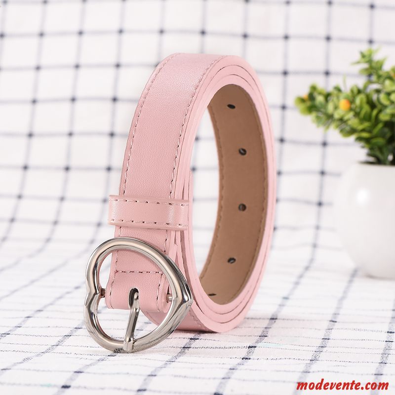 Ceinture Femme Cœur All-match Rétro Tendance Amour Étudiant Rose