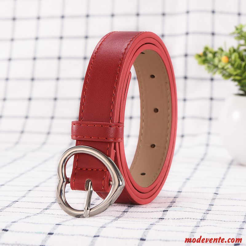 Ceinture Femme Cœur All-match Rétro Tendance Amour Étudiant Rose