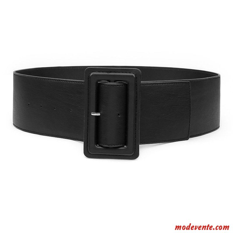 Ceinture Femme Décoration All-match Ultra Accessoires Rétro Qualité Noir