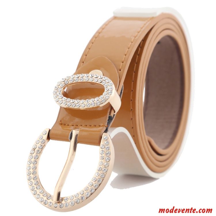 Ceinture Femme Le Nouveau Diamant Jeunesse Denim Mode Loisir Violet