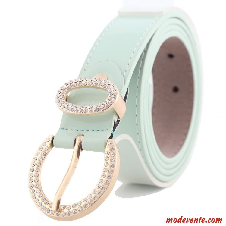 Ceinture Femme Le Nouveau Diamant Jeunesse Denim Mode Loisir Violet