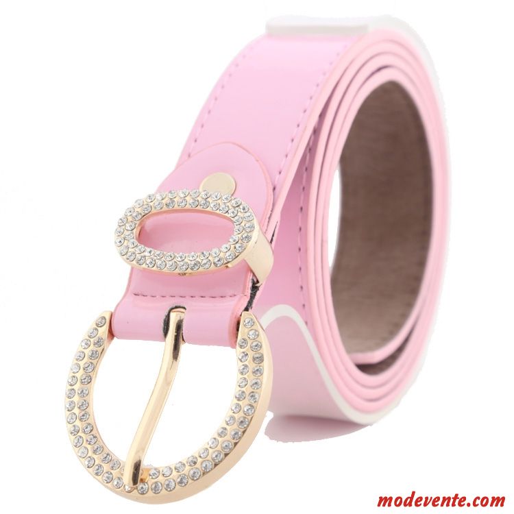 Ceinture Femme Le Nouveau Diamant Jeunesse Denim Mode Loisir Violet