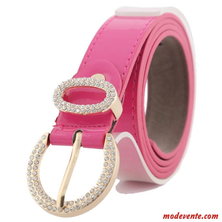 Ceinture Femme Le Nouveau Diamant Jeunesse Denim Mode Loisir Violet