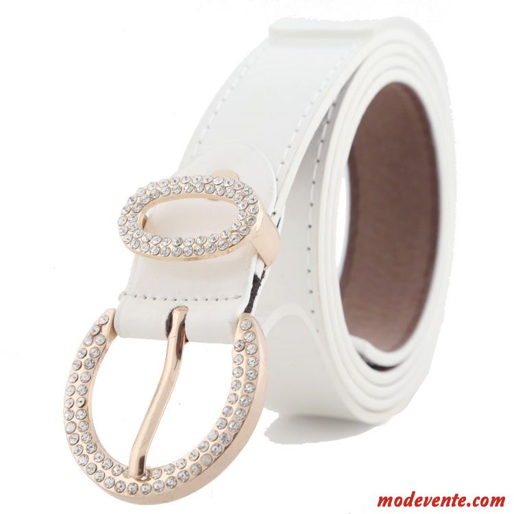 Ceinture Femme Le Nouveau Diamant Jeunesse Denim Mode Loisir Violet