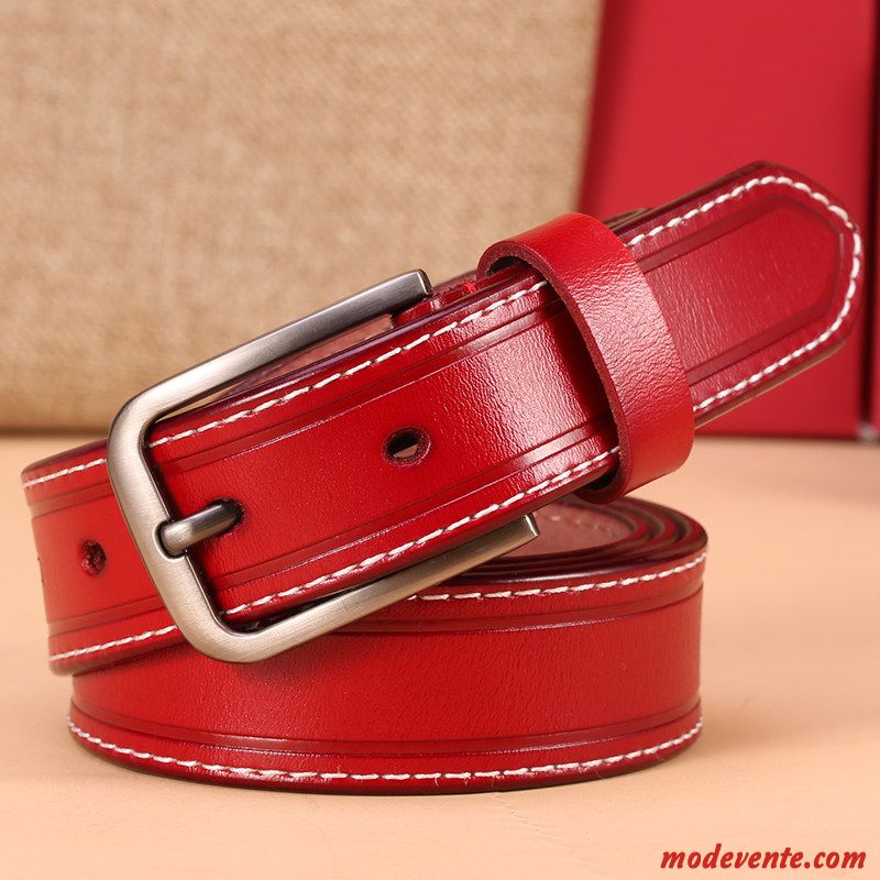 Ceinture Femme Le Nouveau Pure Filles Cuir De Vache All-match Simple