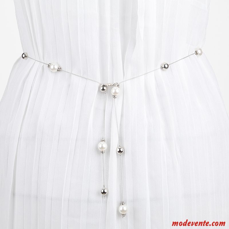 Ceinture Femme Mode Doux All-match Bien Chandail Simple Or