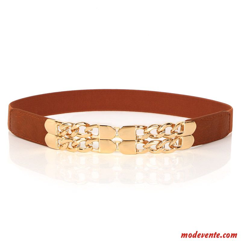 Ceinture Femme Mode Décoration Chaîne Bien All-match Paillettes Or