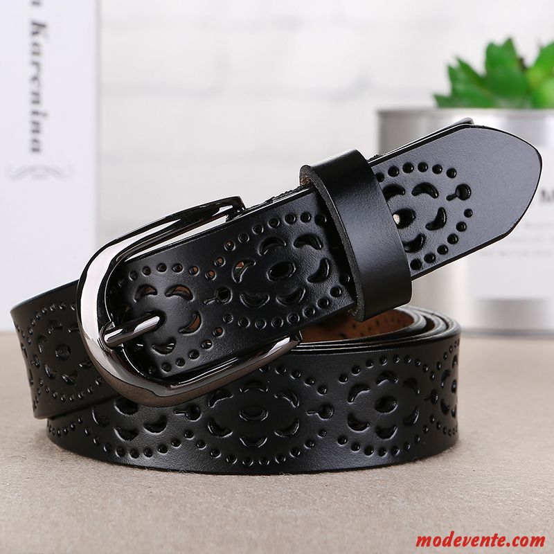 Ceinture Femme Modèles Féminins Mode Personnalité Simple Cuir Véritable Le Nouveau