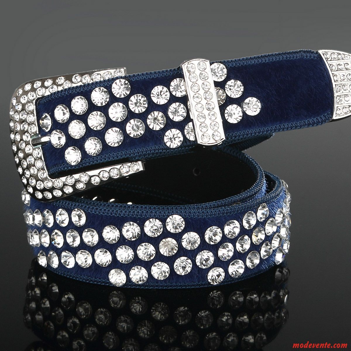 Ceinture Femme Pierres De Strass All-match Modèles Féminins Diamant Mode Décoration Rouge