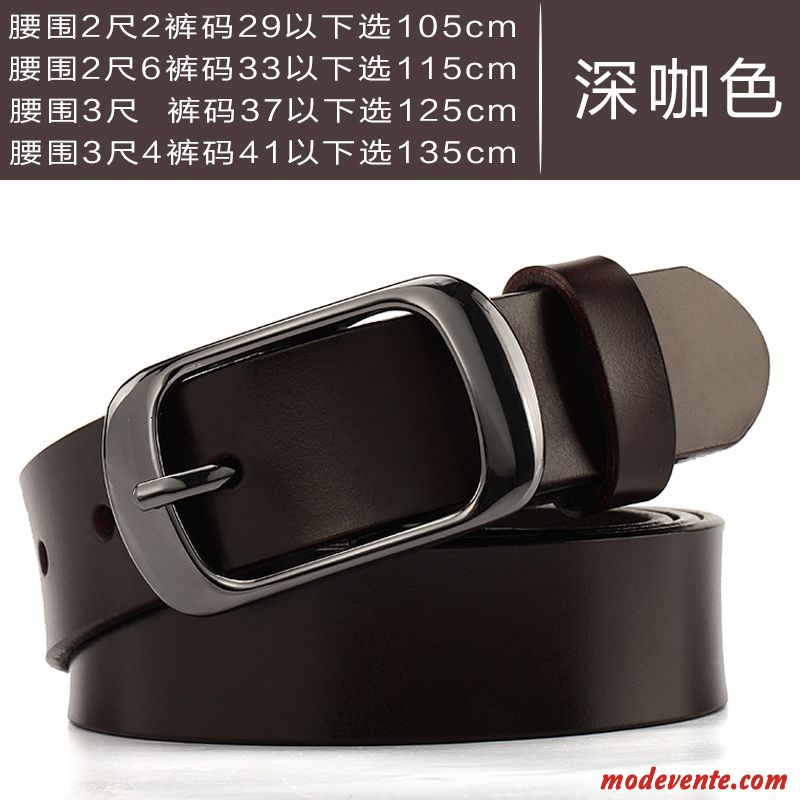 Ceinture Femme Simple Grande Taille Loisir Étudiant Couleur Unie Allongé Noir