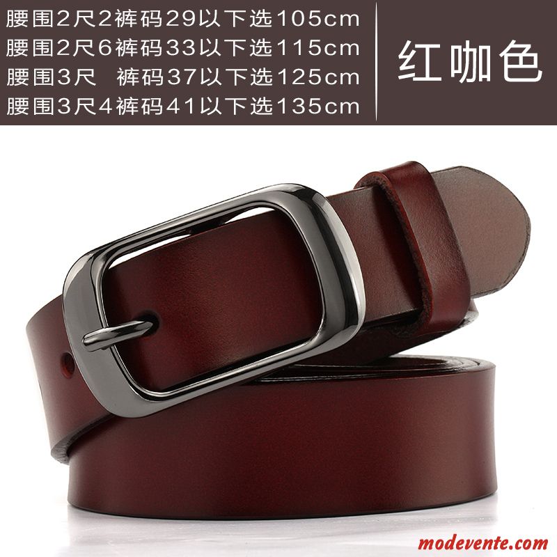 Ceinture Femme Simple Grande Taille Loisir Étudiant Couleur Unie Allongé Noir