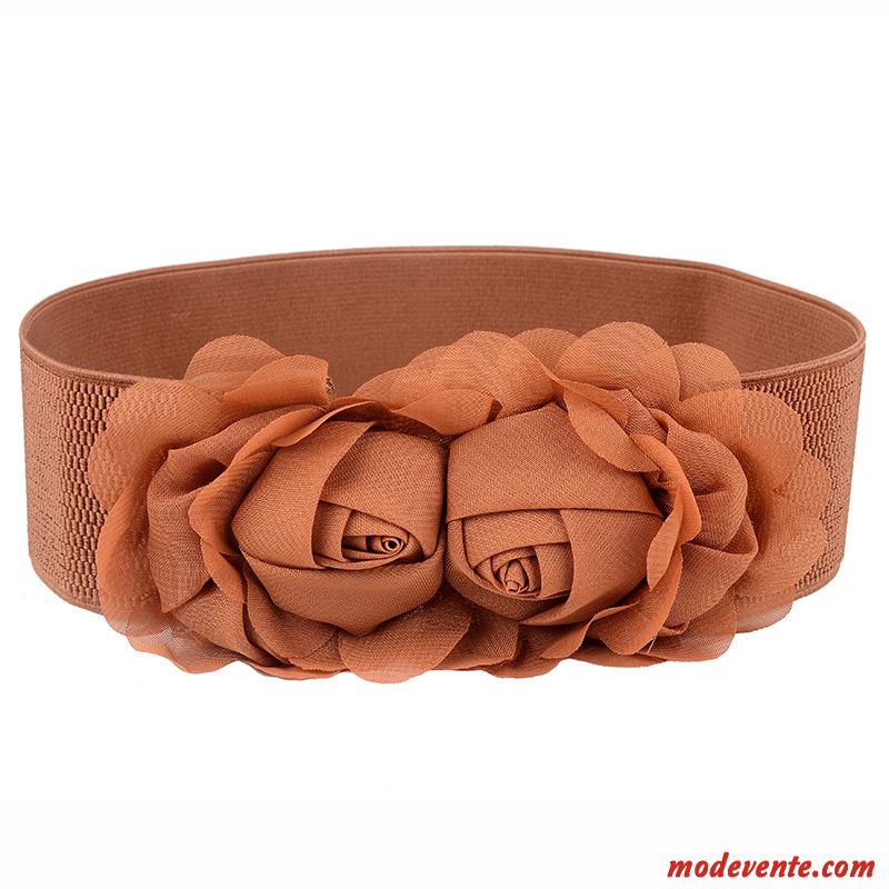 Ceinture Femme Élégant Soie All-match Mousseline De Soie Tendance Le Nouveau Blanc