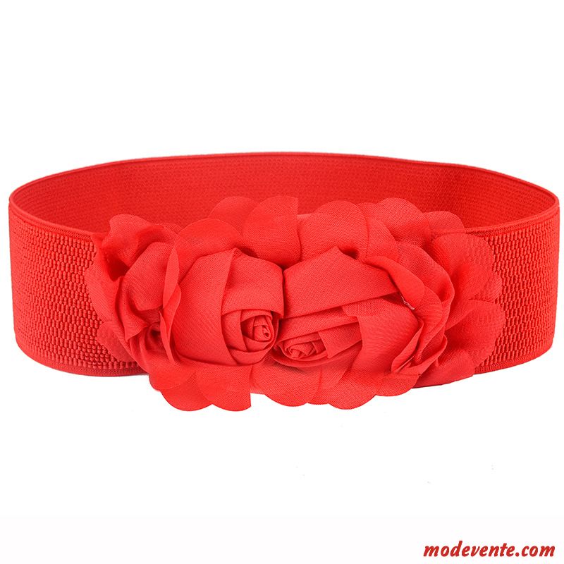 Ceinture Femme Élégant Soie All-match Mousseline De Soie Tendance Le Nouveau Blanc