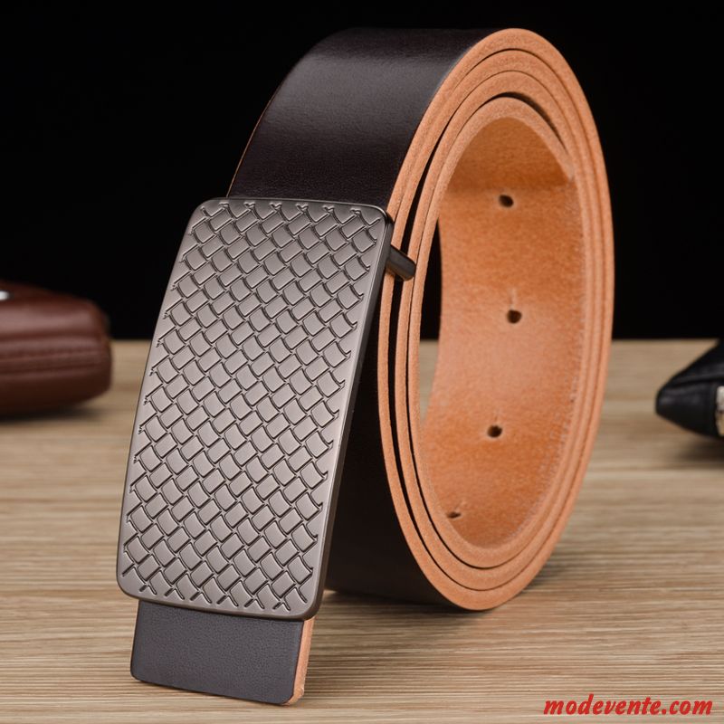 Ceinture Homme Couche De Tête Jeunesse Pure All-match Âge Moyen Manuel Brun