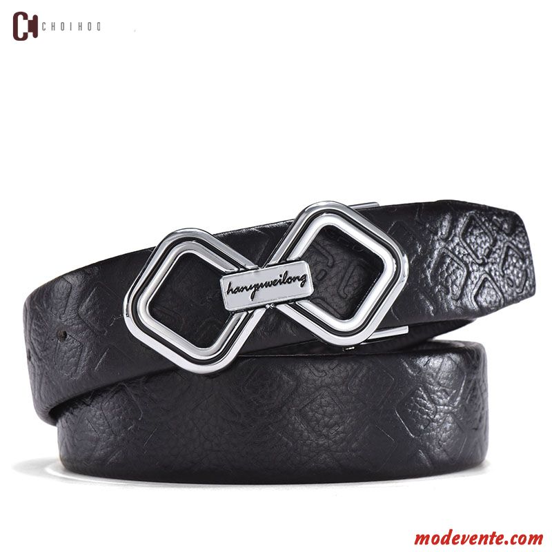 Ceinture Homme Haut Grade Lisse Crocodile Modèle Couche De Tête Cuir Véritable Entreprise Brun