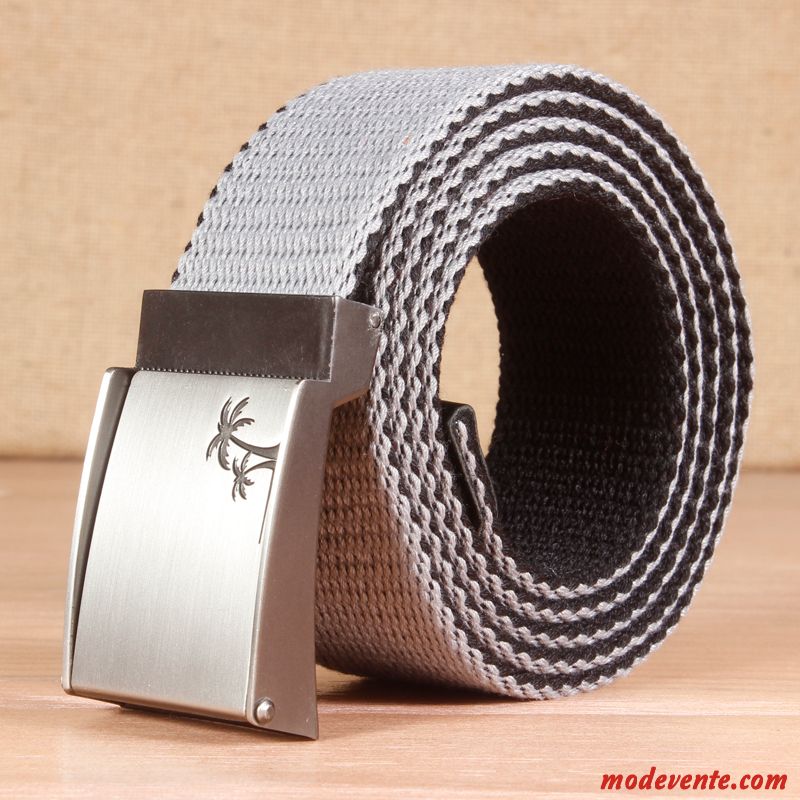 Ceinture Homme Jeunesse Tendance Sport Étudiant Loisir Lisse Noir