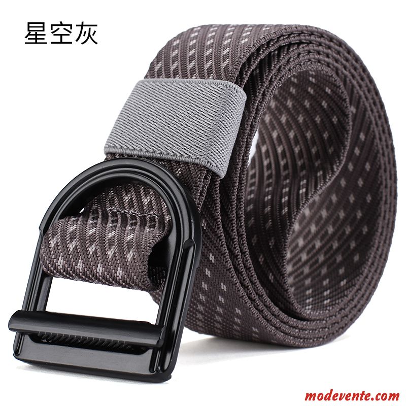 Ceinture Homme Jeunesse Étudiant Toile Loisir Forces Spéciales Tactique Noir