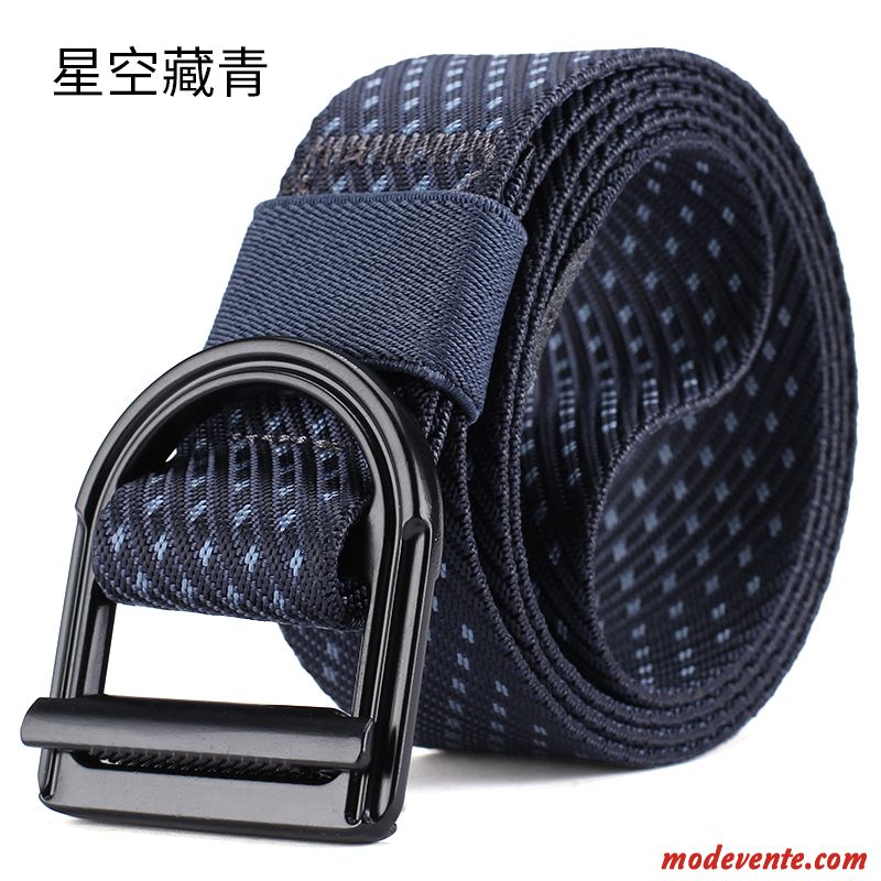 Ceinture Homme Jeunesse Étudiant Toile Loisir Forces Spéciales Tactique Noir