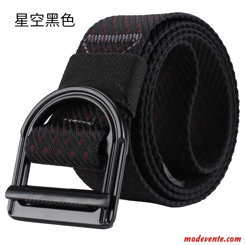 Ceinture Homme Jeunesse Étudiant Toile Loisir Forces Spéciales Tactique Noir