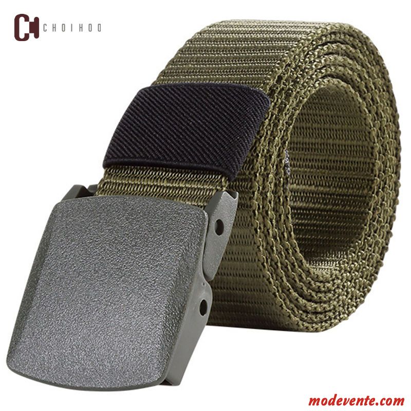 Ceinture Homme Tactique Authentique De Plein Air Jeunesse Camouflage Toile Vert Or