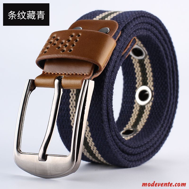 Ceinture Homme Tissage Les Fanatiques Militaires Jeunesse Tactique Boucle Toile Noir