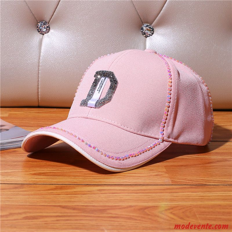 Chapeau Femme All-match Tendance Voyage Ombre Été Mode Rose