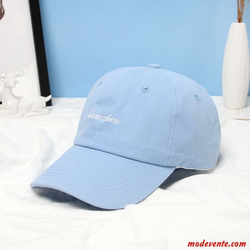 Chapeau Femme Casquette All-match Loisir Ombre Crème Solaire Charmant Pure Bleu