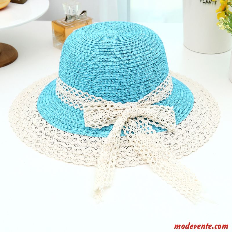 Chapeau Femme Chapeau De Soleil Voyage Enfant Ombre Été Plage Rose