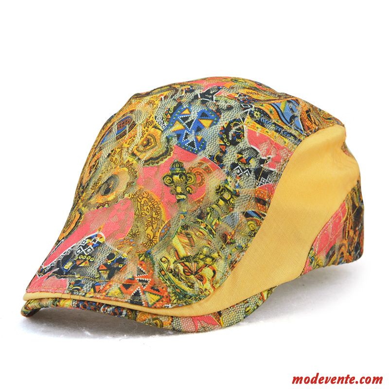 Chapeau Femme Charmant Doux Ombre Peintre Floral Casquette Bleu